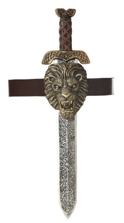 Roman Sword With Gold Lion Sheath
