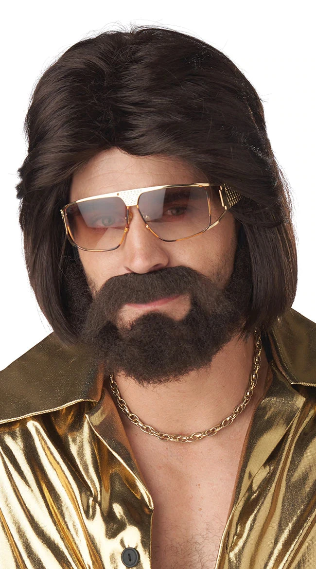 Sexy 70's Man Wig And Beard Set 1 Sexy 70's Man Wig And Beard Set