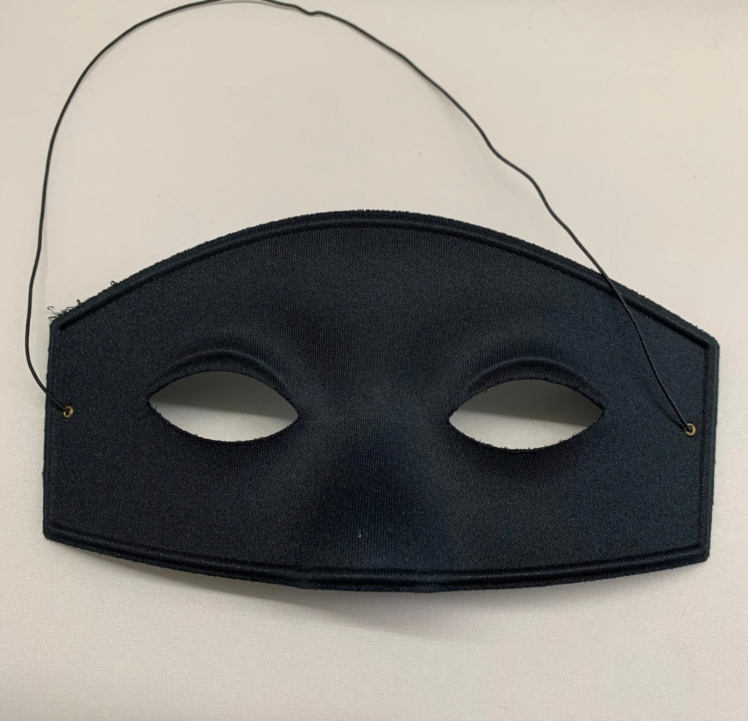 Italian Masked Hero Mask With Elastic Fastener - Black 1 Italian Masked Hero Mask With Elastic Fastener - Black