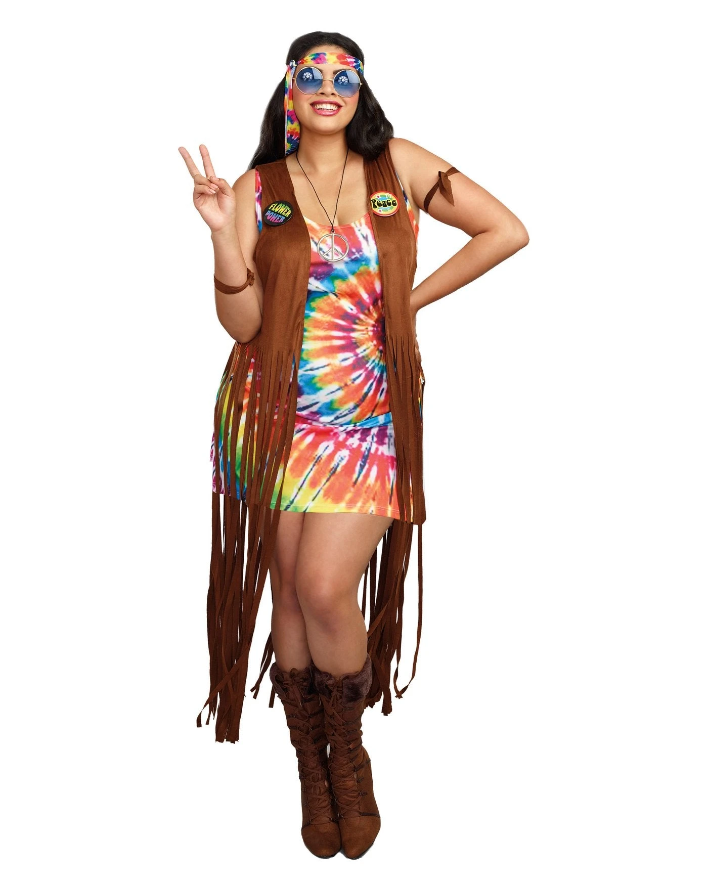Dreamgirl Hippie Hottie Costume - Plus Size 1 Dreamgirl Hippie Hottie Costume - Plus Size