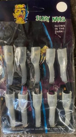 Glow In The Dark Vintage Scary Fingernails