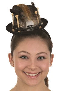 Mini Voodoo Top Hat Headpiece