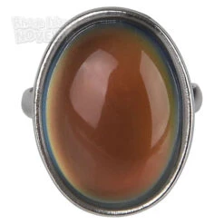 Oval Shape Mood Ring - Adjustable Size -Caufields Store JRMOOOV 01.a4f77d8a
