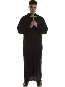 Priest Costume With Cross - Adult