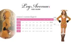 LEG AVENUE Super Cutie - Super Hero Cartoon Costume - Women's Pink -Caufields Store Leg Avenue Costume Size Chart 8