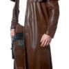 Brown Cowboy Duster Coat Costume - Adult
