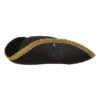 Tri Corner Hat With Gold Trim