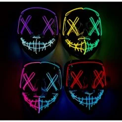 Light Up Neon Mask