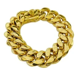 Chunky Chain Bracelet- Plastic -Caufields Store Mens 24k Gold Plated Miami Cuban Link Hip Hop Bracelet 316L Stainless Steel 8 5 20MM Thick 9f2a936f 649e 4829 b851 8ce724f90d32.8710e1885e3ee808202ca665d8087dec