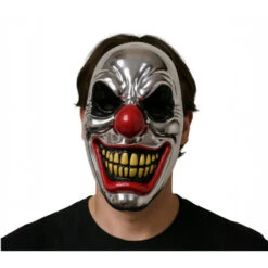 Chrome Killer Clown Mask