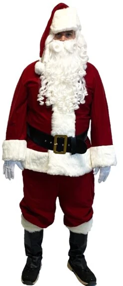 Halco Crimson Velveteen Santa Claus Suit