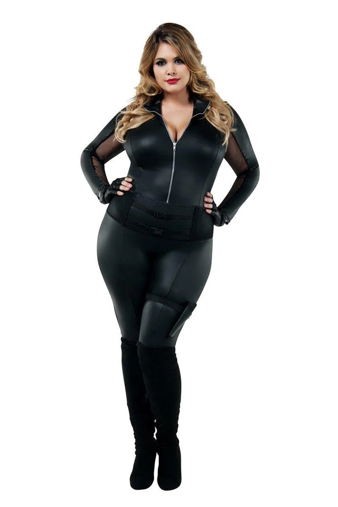 Plus Size Secret Agent Costume 1 Plus Size Secret Agent Costume