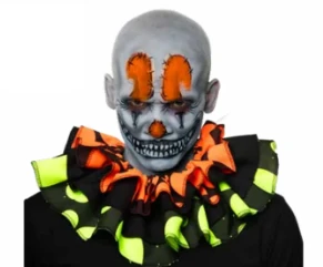 Blacklight Reactive Ruffled Clown Collar 1 Blacklight Reactive Ruffled Clown Collar