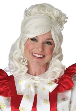 Mrs. Claus Wig With Clip-in Bun