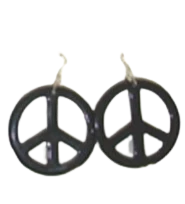 FUNNY FASHION Peace Sign Earrings