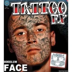Tinsley Transfers - Hoodlum Face Tattoos