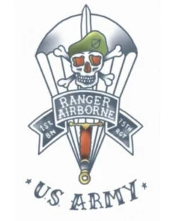Tinsley Transfers - U.S. Ranger Temporary Tattoo