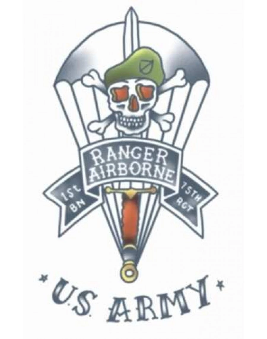 Tinsley Transfers - U.S. Ranger Temporary Tattoo 1 Tinsley Transfers - U.S. Ranger Temporary Tattoo