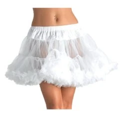 Plus Size Petticoat - White