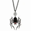 Black Widow Spider Necklace