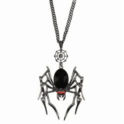 Black Widow Spider Necklace