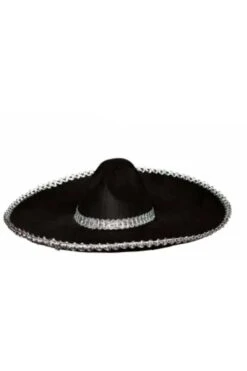 Black And Silver Sombrero