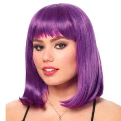 Deluxe Peggy Sue Wig-Dark Purple