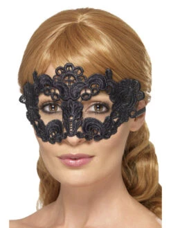 Forum Novelties Half Mask - Black Lace
