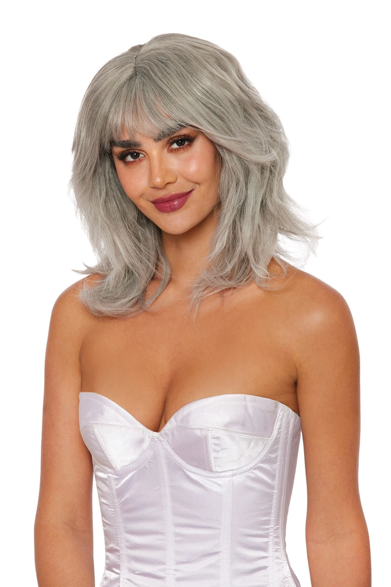 Dreamgirl Grey Wolf Cut Wig 1 Dreamgirl Grey Wolf Cut Wig