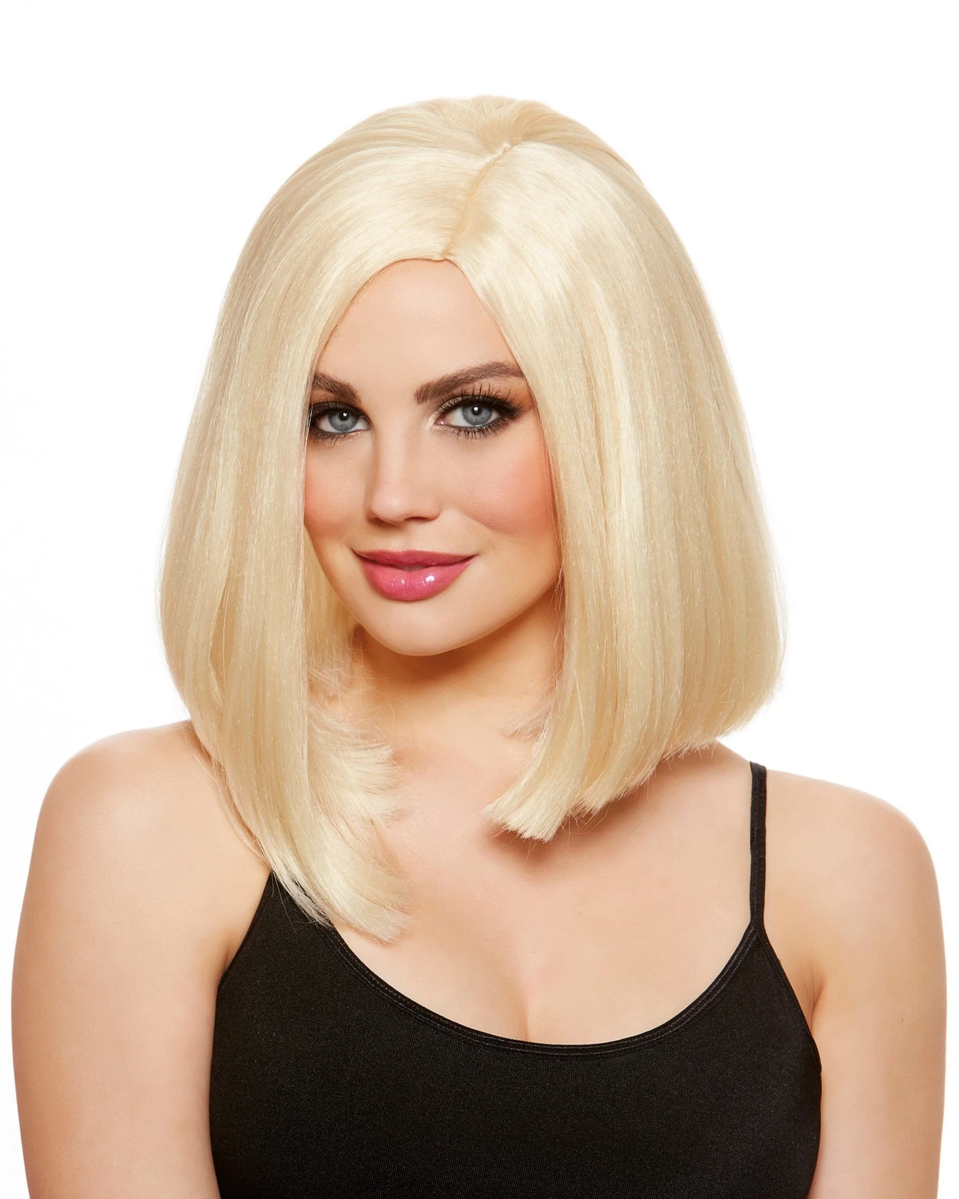 Dreamgirl Blunt Blonde Lob Wig 1 Dreamgirl Blunt Blonde Lob Wig