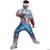 JAZWARES Marvel - Captain America (Sam Wilson) Costume Qualux - Child