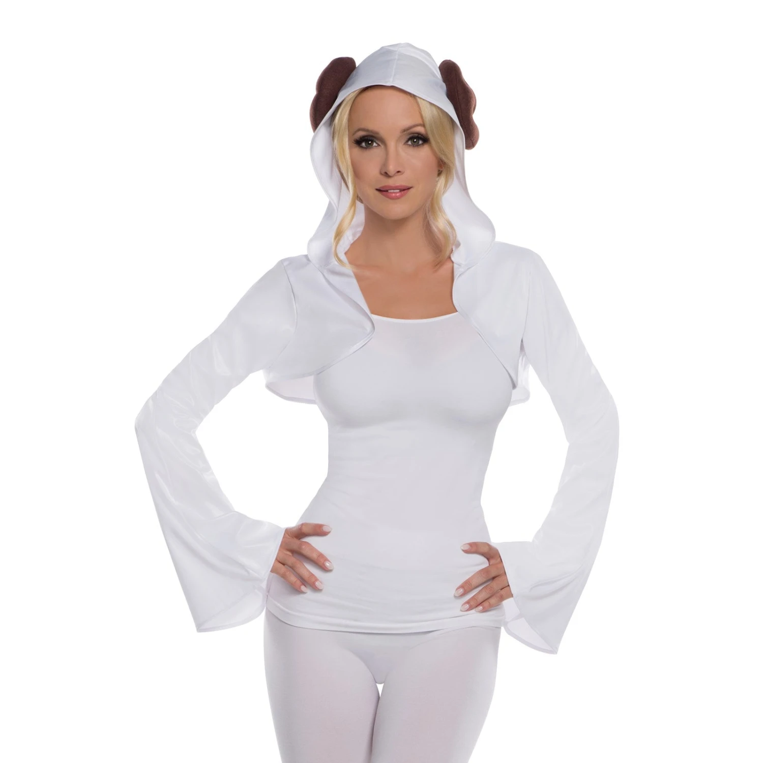 Princess Leia Adult Shrug With Hood 1 Princess Leia Adult Shrug With Hood