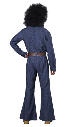 70's Denim Jumpsuit Men's Costume -Caufields Store denimsuitback