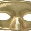 Italian Metallic Gold Domino Half Mask