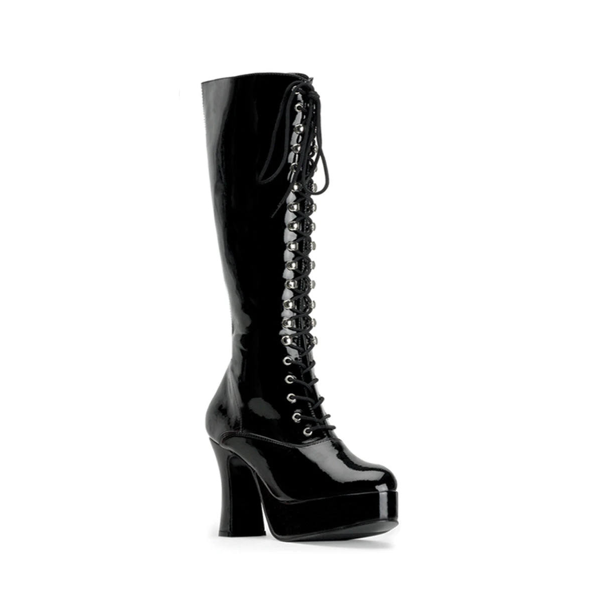 Exotica Platform Lace-Up Boots - Black 1 Exotica Platform Lace-Up Boots - Black