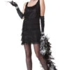 Fashion Flapper Adult Costume - Black