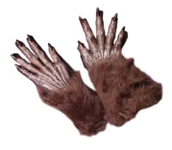 Fun World Werewolf Gloves - Brown