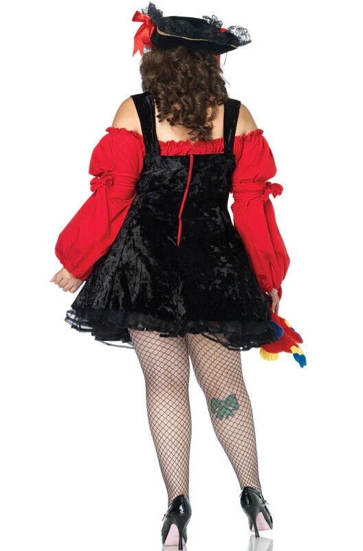 LEG AVENUE Vixen Pirate Wench Costume - Adult - Plus Size 2 LEG AVENUE Vixen Pirate Wench Costume - Adult - Plus Size - Image 2