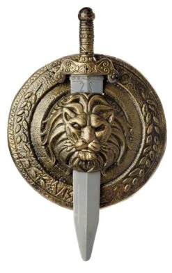 Gladiator Combat Shield With Sword