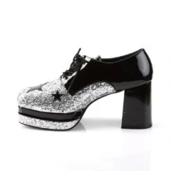 Glam Rock Platform Shoes - Black/Silver 6 Glam Rock Platform Shoes - Black/Silver -Caufields Store glamrock 02 b sg05