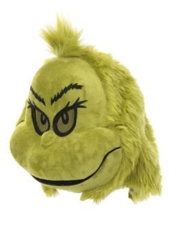 Dr. Seuss' The Grinch - Plush Moving Mouth Mask -Caufields Store grinchmask3