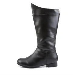 Superhero Boots - Black Faux Leather -Caufields Store hero 100 b pu05