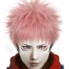 Pink Fine Spike Anime Wig