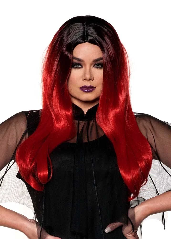 Red/Black Long Ombré Wig 1 Red/Black Long Ombré Wig