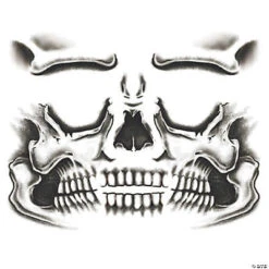 Tinsley Transfers - Skull Face Tattoo