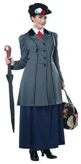 English Nanny Costume - Adult Plus