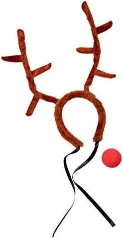 Forum Novelties Reindeer Antlers & Red Nose Set