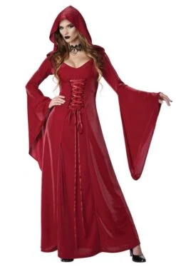 Crimson Women’s Hooded Robe