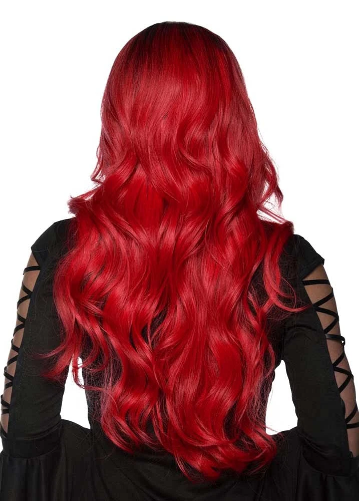 Red/Black Long Ombré Wig 2 Red/Black Long Ombré Wig - Image 2