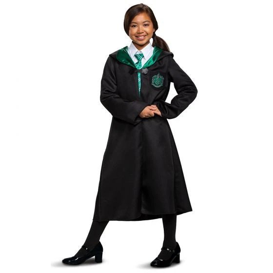 Disguise Slytherin Robe Classic Costume - Child 2 Disguise Slytherin Robe Classic Costume - Child - Image 2